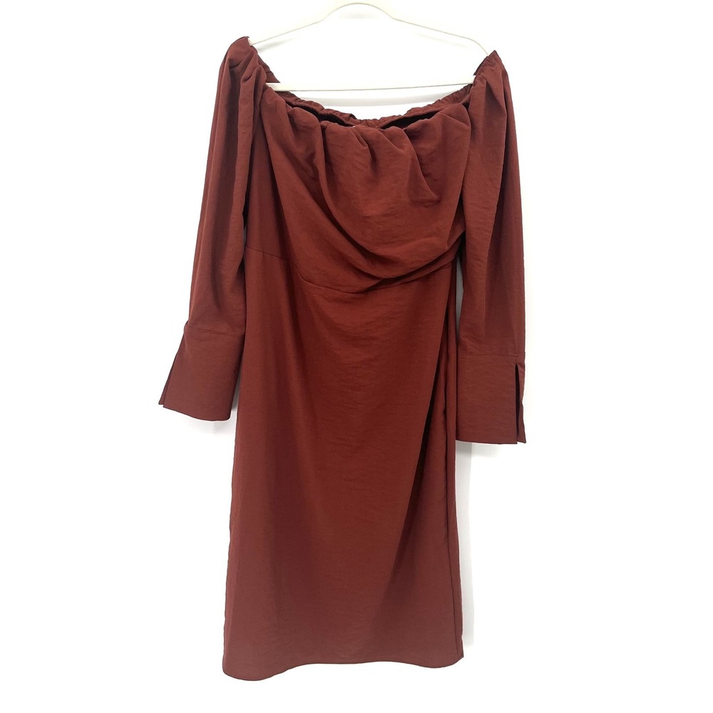 Future Collective Off the Shoulder Long Sleeve Midi Dress X Reese Blutstein 14
